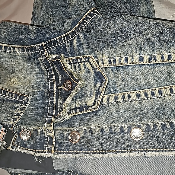 Gorgeous nwots Grace stretchy Jean jacket. Size med. Amazing jacket sz 10 youth. - Picture 10 of 11